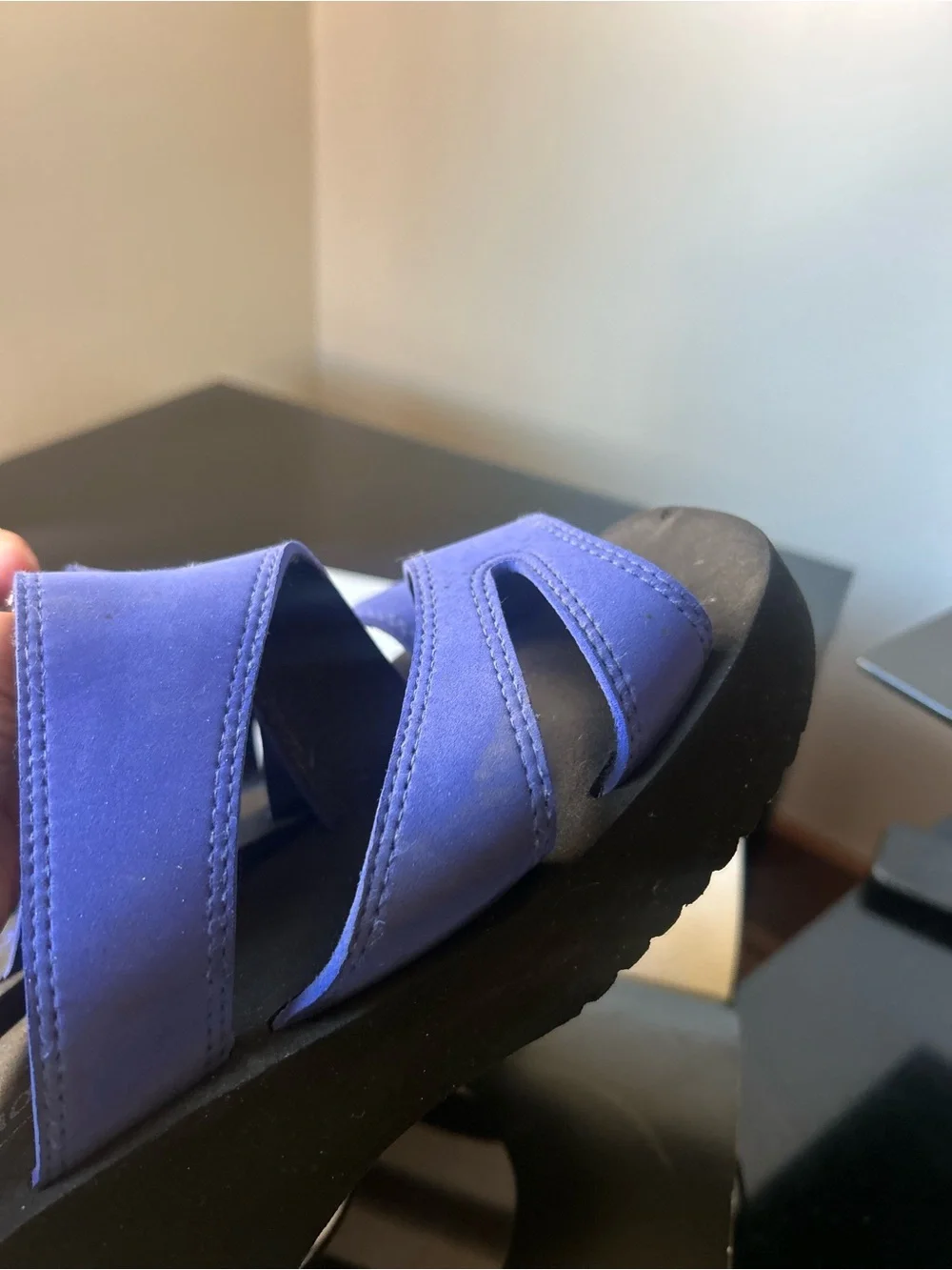Comfort Straps Xhiliration Blue espradille Slide Sandals for Women 7